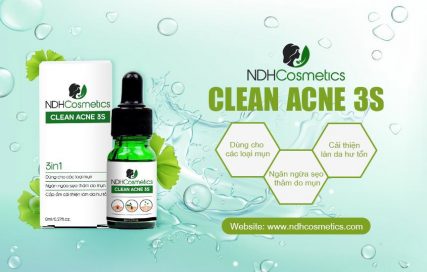 Clean Acne 3S NDHCosmetics diệt mụn với cơ chế hoàn toàn khác biệt